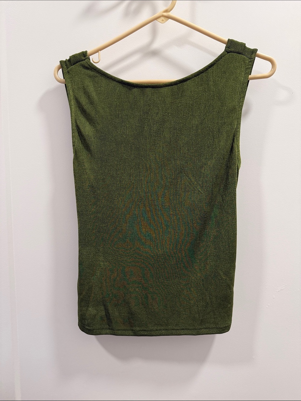 Cider Olive Green Ribbed Knit Tank Top